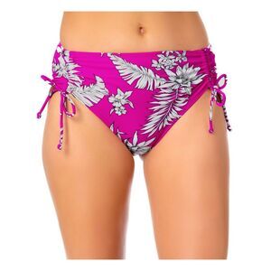 California Waves Women's Multi Color Tie Details Side Tie Swimsuit Bottom XL
